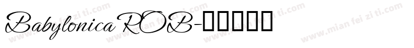 Babylonica ROB字体转换